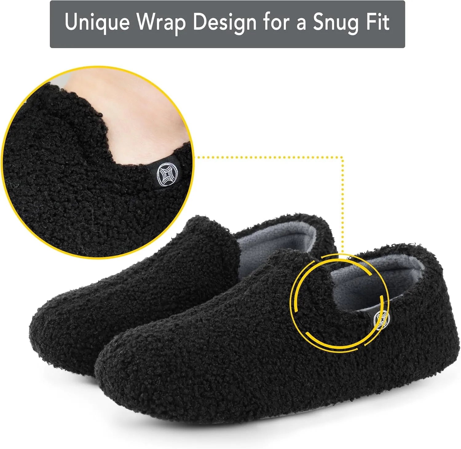 Women's Closed Back Fleece Slipper with Memory Foam