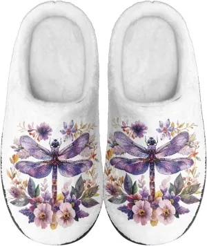 Women's Cotton Slipper Warm Cozy Fuzzy Furry Winter Slipper Non-Slip Plush House Slipper for Women US 3-13