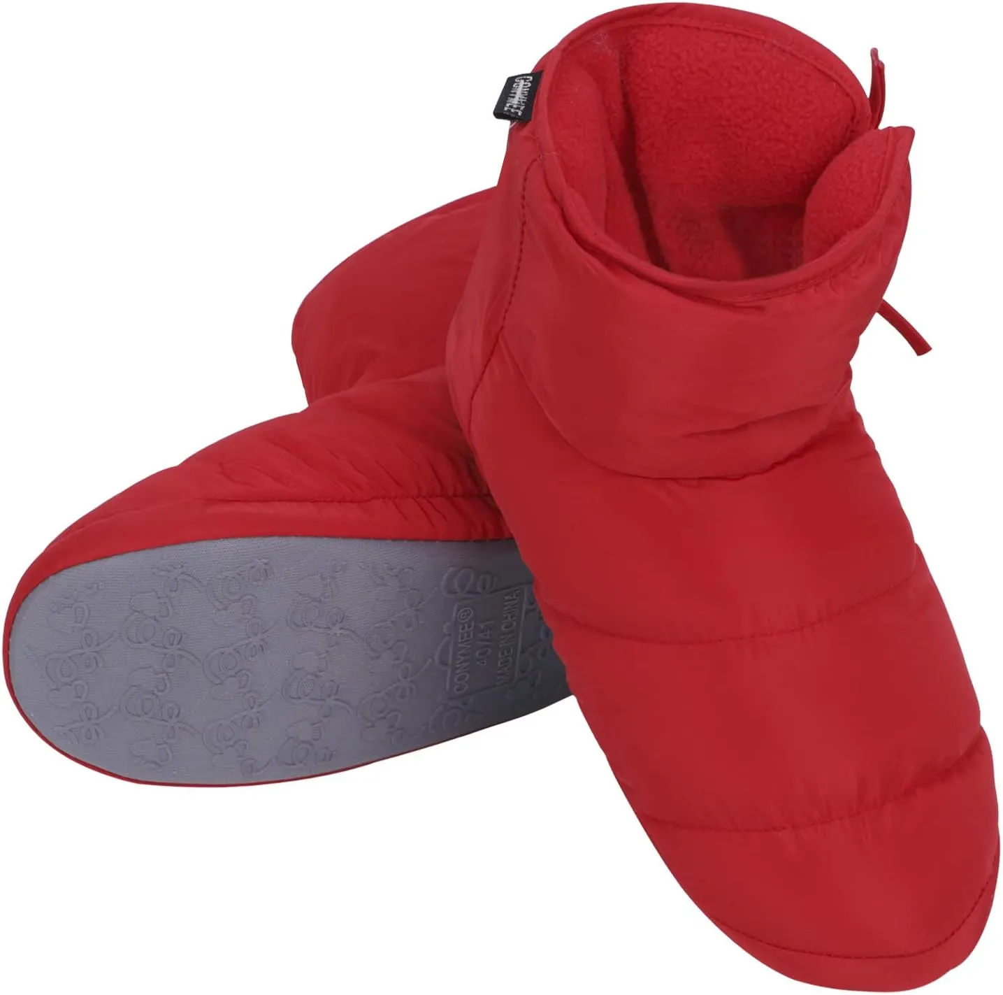 Womens Down Warm House Slippers Mens Waterproof Fuzzy Fur Lined Bedroom Slippers Non-slip Bootie Home Shoes Ankle Snow Boots