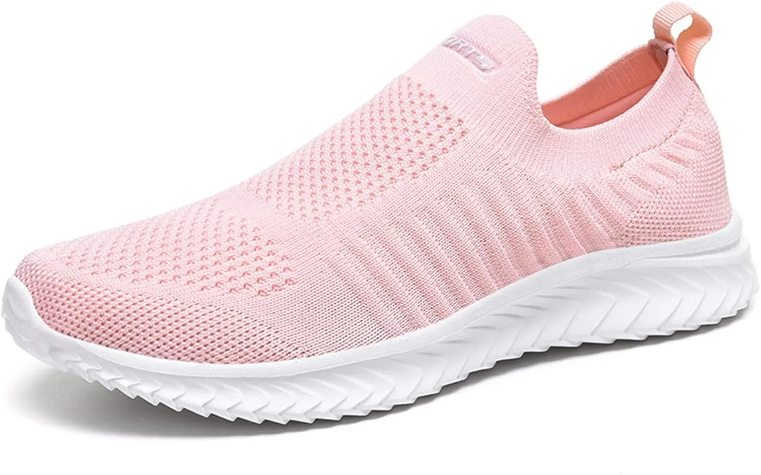 Womens Flat Slip On Sneakers Casual Walking Shoes Lightweight Canvas Comfortable Elastic Non Slip Loafers