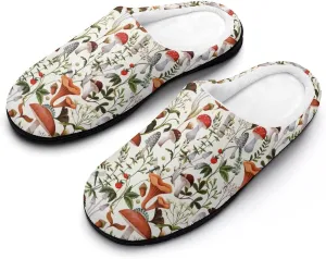 Womens Halloween Cotton Slippers Ladies Home Slippers Memory Foam Clog Slipper Non-Slip Sole Warm Indoor Outdoor Shoes