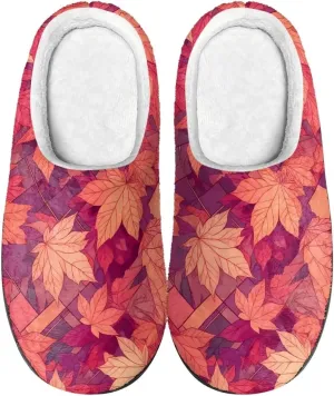 Womens Hawaii Cozy&Warm Printed Slipper with Halloween Cow Spot Grippers Cozy and Fun House Slippers for Women