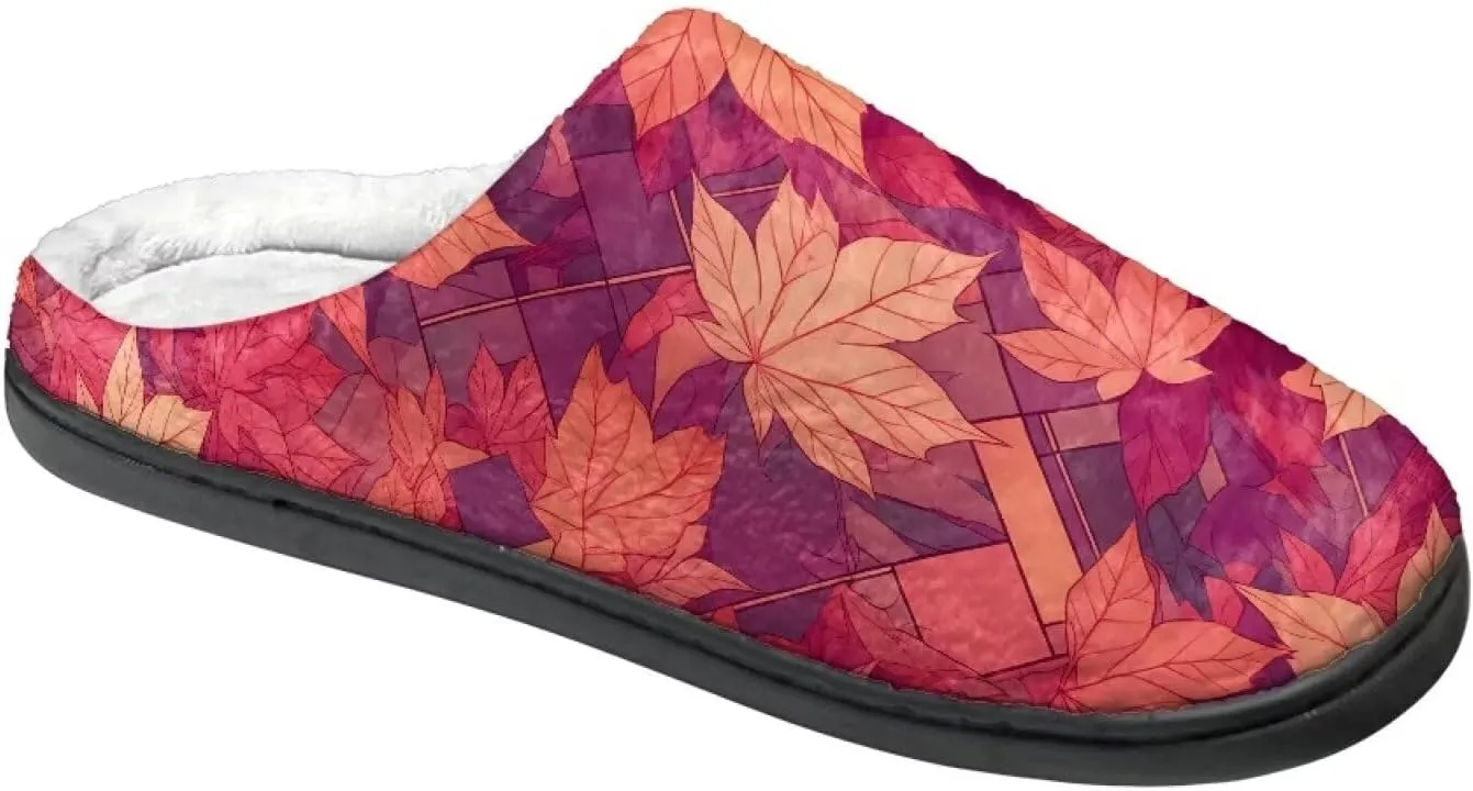Womens Hawaii Cozy&Warm Printed Slipper with Halloween Cow Spot Grippers Cozy and Fun House Slippers for Women