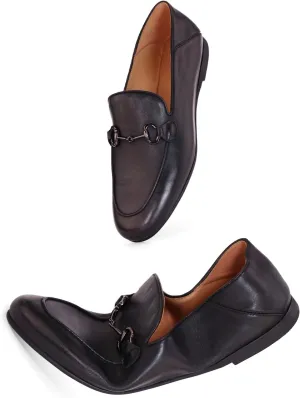 Women's Leather Loafer,Casual Ballet Loafers Shoes,Sleek Loafers Slip on Shoes for Women,Soft Comfort Ballerina Flat Shoes for Ladies