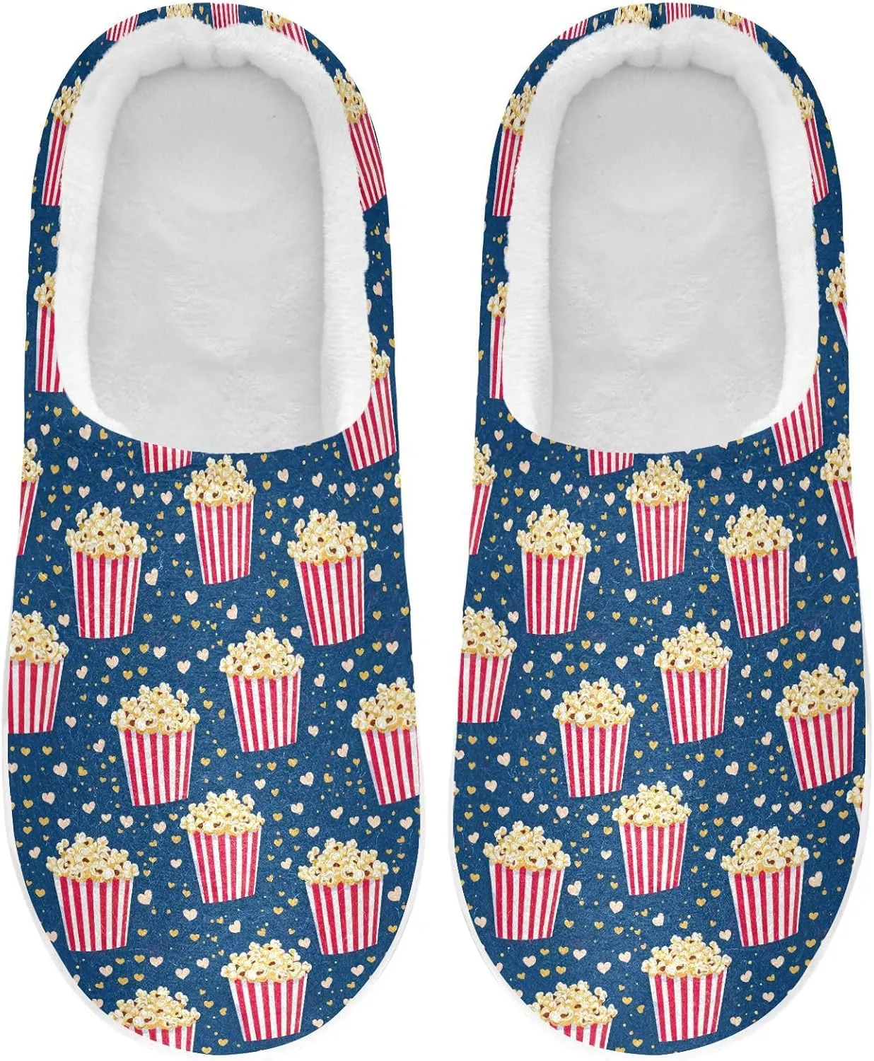 Women's Men's Slippers Memory Foam Fluffy Fuzzy Slipper Fleece Comfy Warm Slip On Winter Bedroom House Shoes for Outdoor Indoor Travel