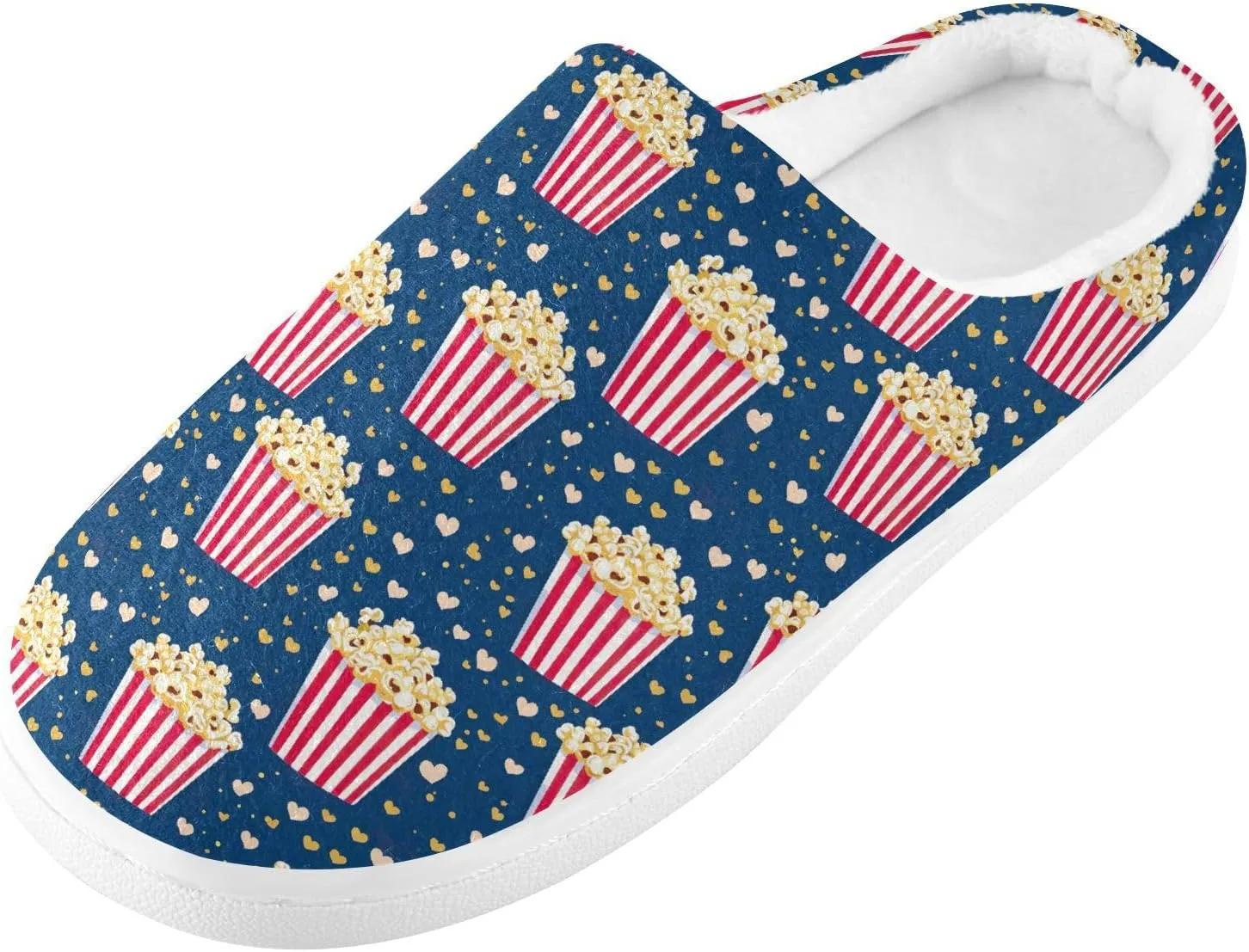 Women's Men's Slippers Memory Foam Fluffy Fuzzy Slipper Fleece Comfy Warm Slip On Winter Bedroom House Shoes for Outdoor Indoor Travel