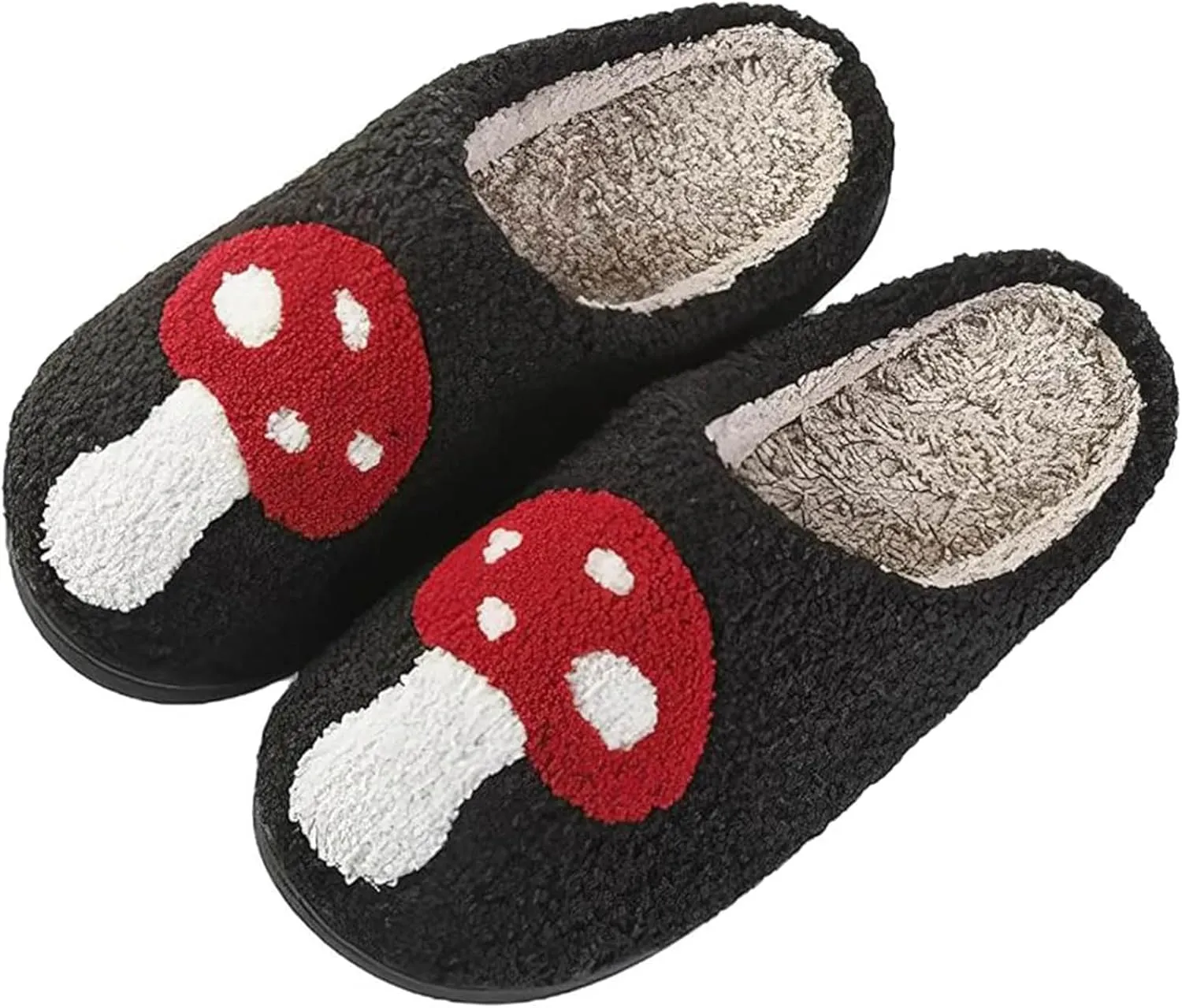Womens Mens Slippers Retro Memory Foam Cute Cartoon Plush Fluffy Warm Fur Lined slippers Indoor House Home Winter Shoes