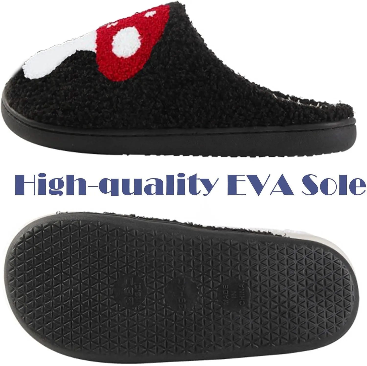 Womens Mens Slippers Retro Memory Foam Cute Cartoon Plush Fluffy Warm Fur Lined slippers Indoor House Home Winter Shoes