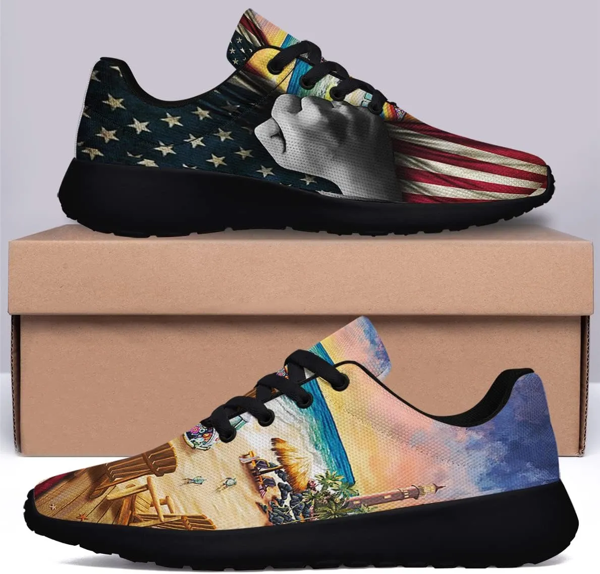 Women's Men's Walking Tennis Shoes Lightweight Running Shoes Outdoor Fashion Sneaker