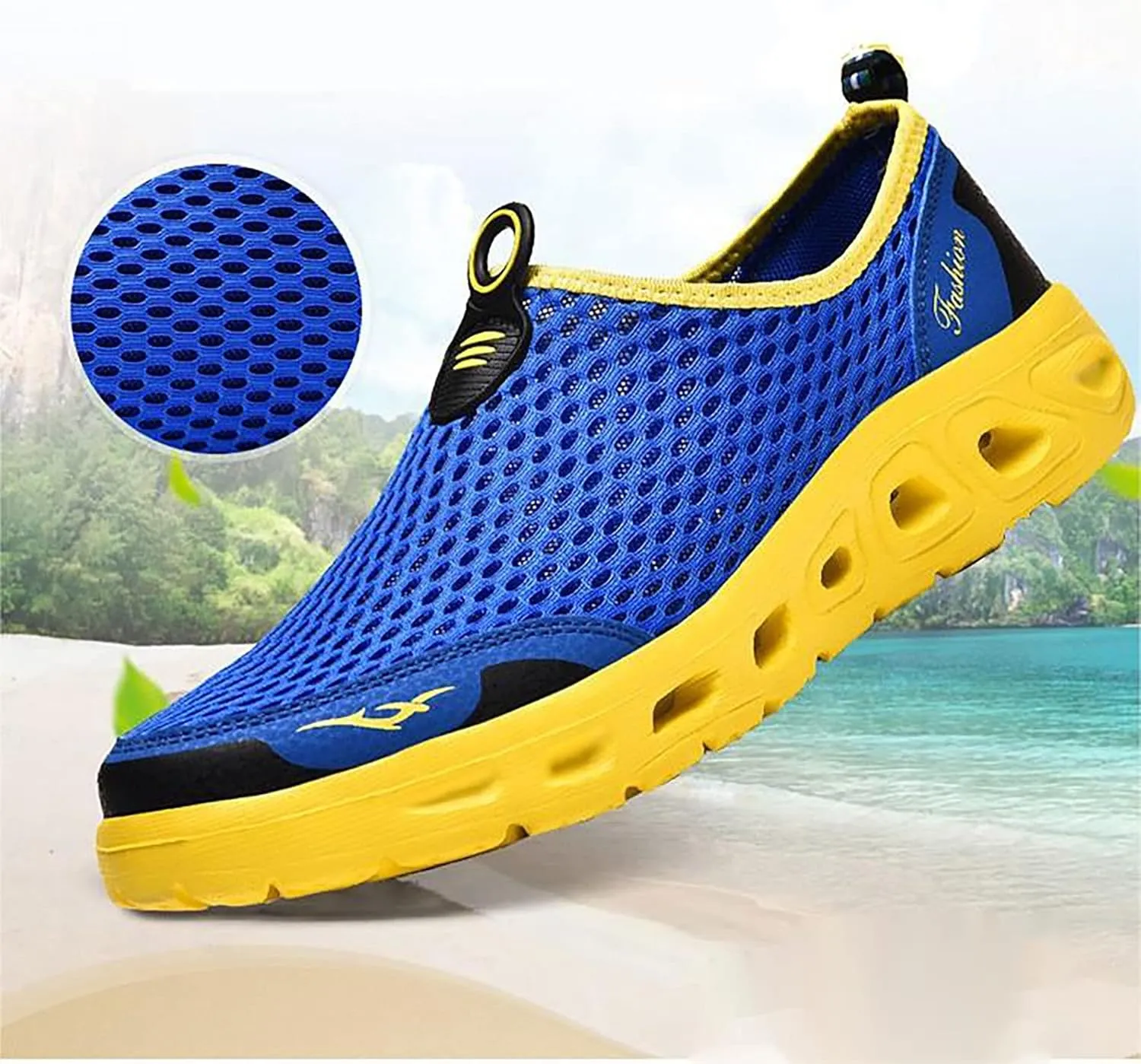 Women's Men's Water Shoes Sports Quick-Drying Shoes Gym Walking Running Beach Swimming Kayak Surfing Wading Shoes