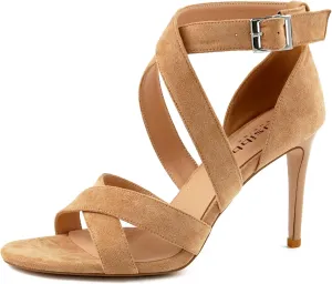 Women's Open Toe Strap Sandals With Round Toe And Slim Heels Ankle Strap With Roman High Heels Dress Party Holiday High Heels Sandals