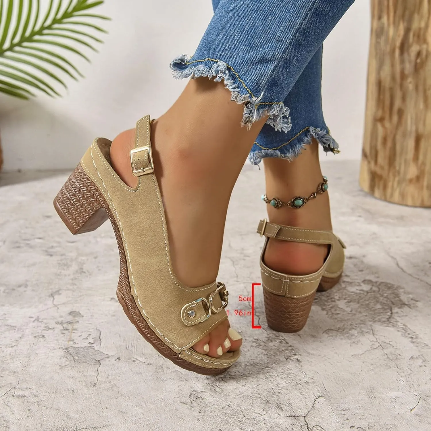 Women's Platform Sandals Comfortable Orthopedic Shoes Trendy Open Toe Shoes Adjustable Ankle Back Strap Summer Sandals with Arch Support Casual Dressy Wide Wedge Sandal for Work Dating Party