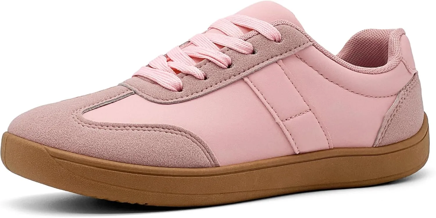 Women's Retro Low Top Sneakers Fashion Trainning Sneakers Casual Walking Shoes for Women/Men Gum Sole Walking Footwear Non Slip Trainers