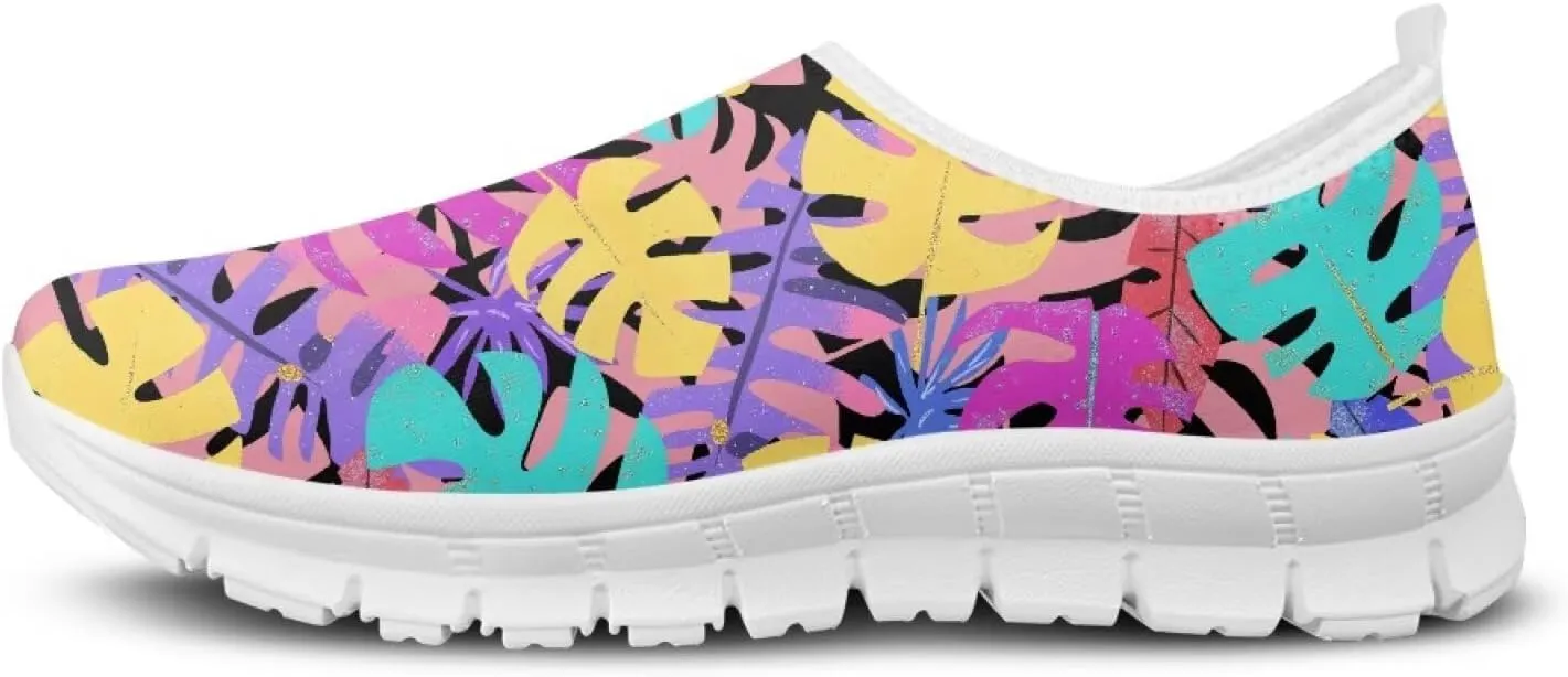 Women's Slip On Loafers Soft Comfort Causal Walking Shoes Low Top Non Slip Outdoor Sports Running Sneakers US 5.5-11.5