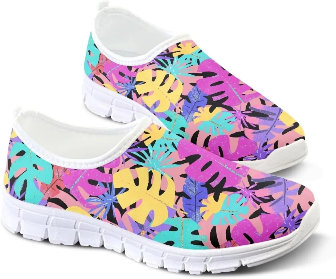Women's Slip On Loafers Soft Comfort Causal Walking Shoes Low Top Non Slip Outdoor Sports Running Sneakers US 5.5-11.5
