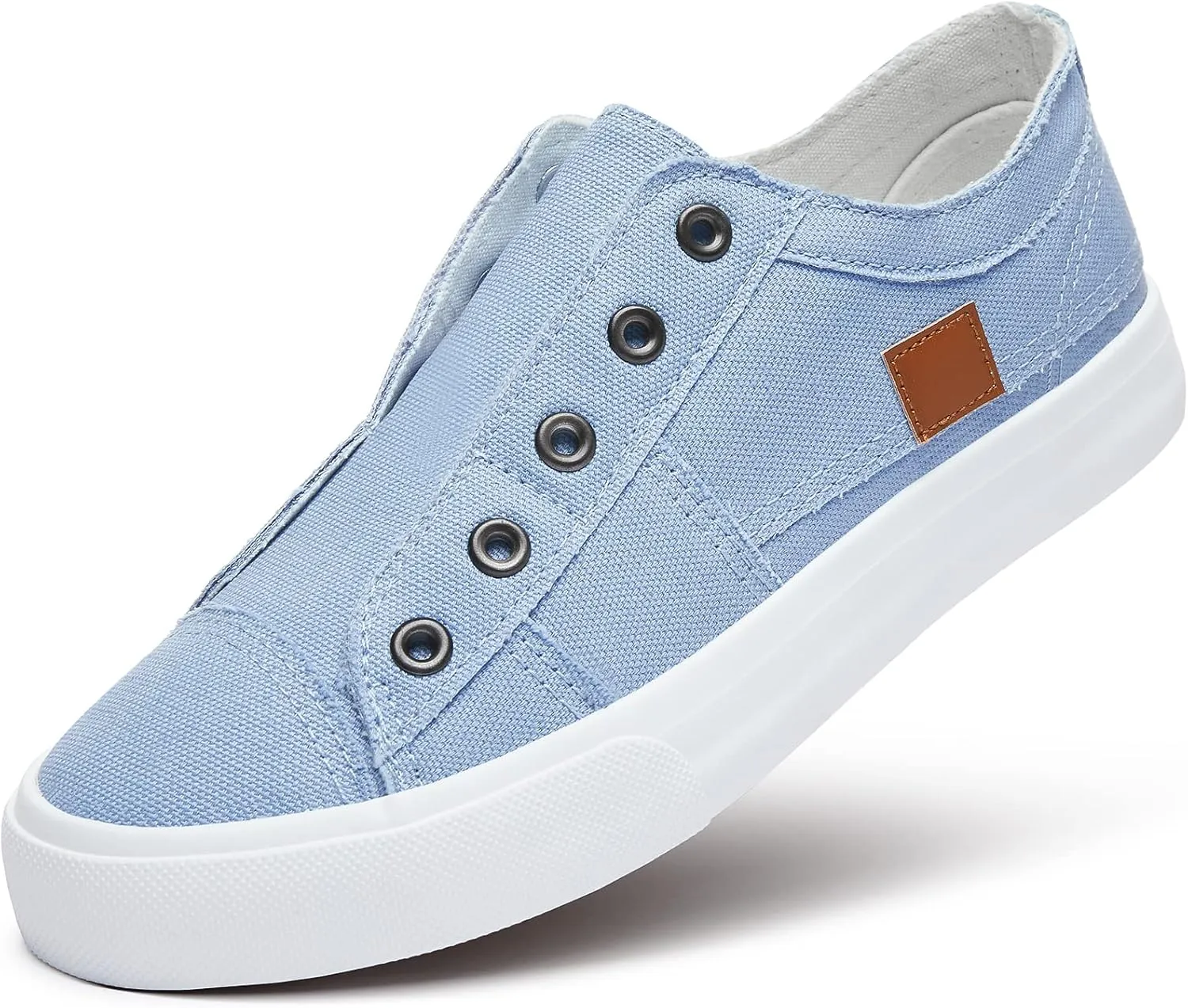 Women's Slip on Shoes Non Slip Fashion Canvas Sneakers Low Top Casual Shoes