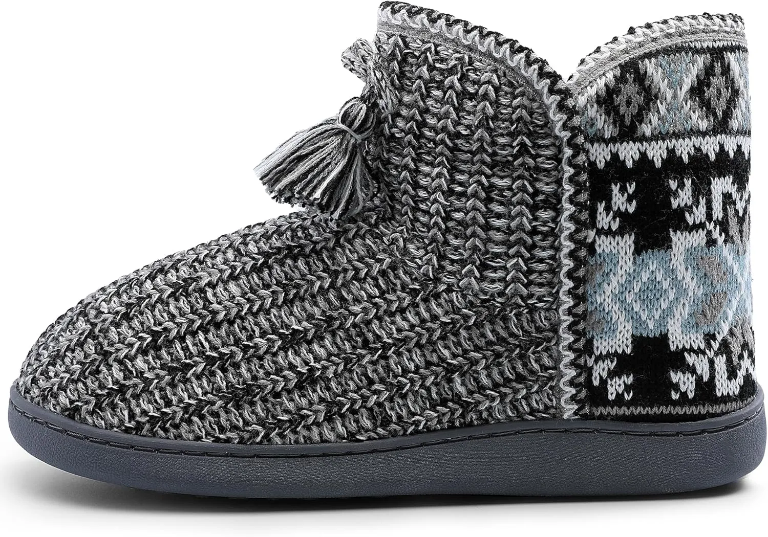 Womens Slippers Winter Warm House Shoes Knitted Fleece Faux Fur Lining Bootie slipper