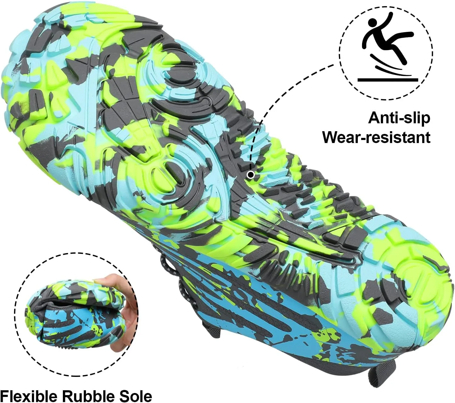 XIHALOOK Athletic Hiking Water Shoes Womens Mens Quick Dry Barefoot for Beach Walking Kayaking Surfing Training