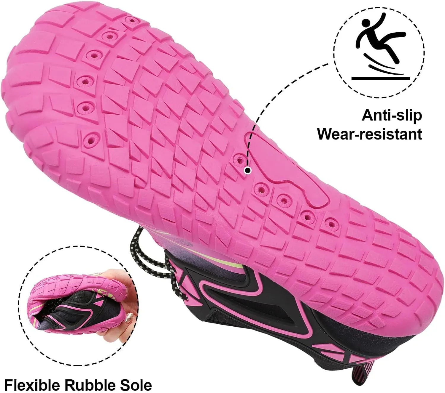 XIHALOOK Athletic Hiking Water Shoes Womens Mens Quick Dry Barefoot for Beach Walking Kayaking Surfing Training