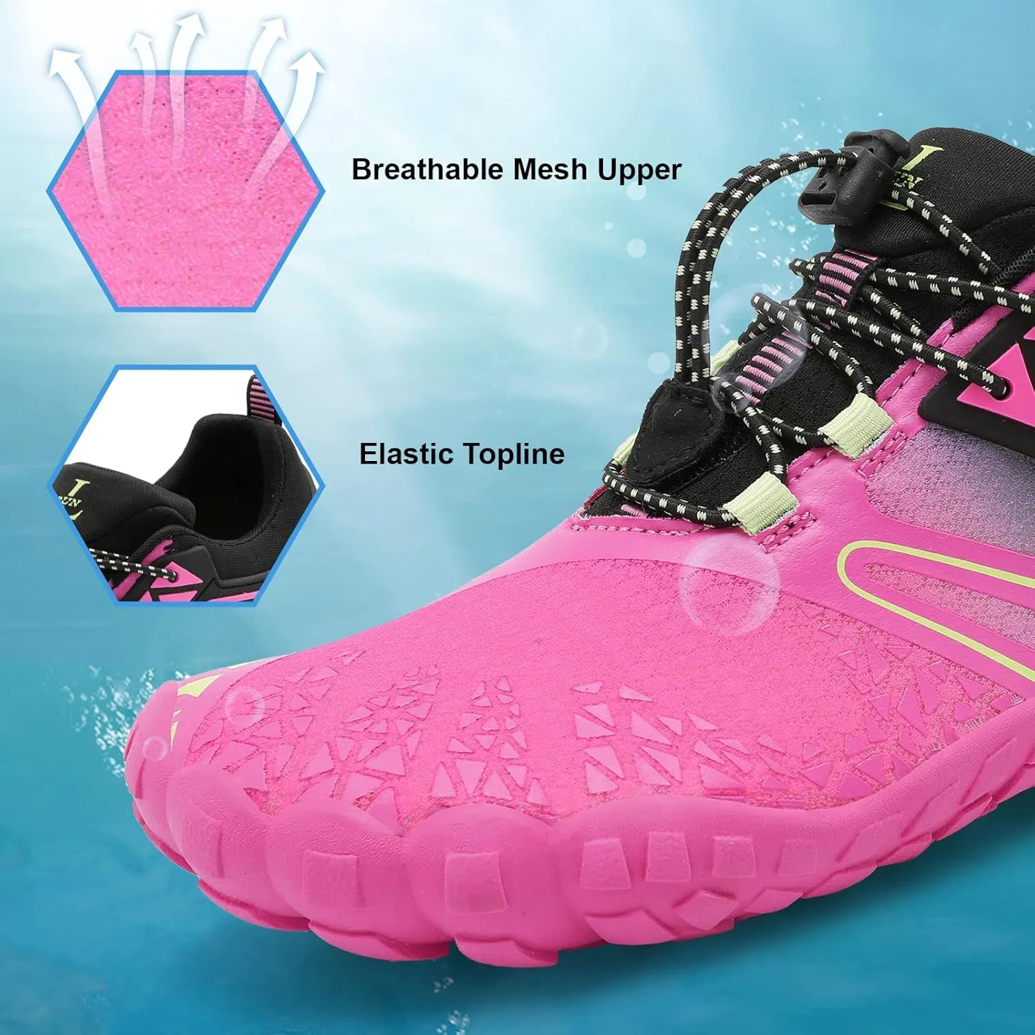 XIHALOOK Athletic Hiking Water Shoes Womens Mens Quick Dry Barefoot for Beach Walking Kayaking Surfing Training