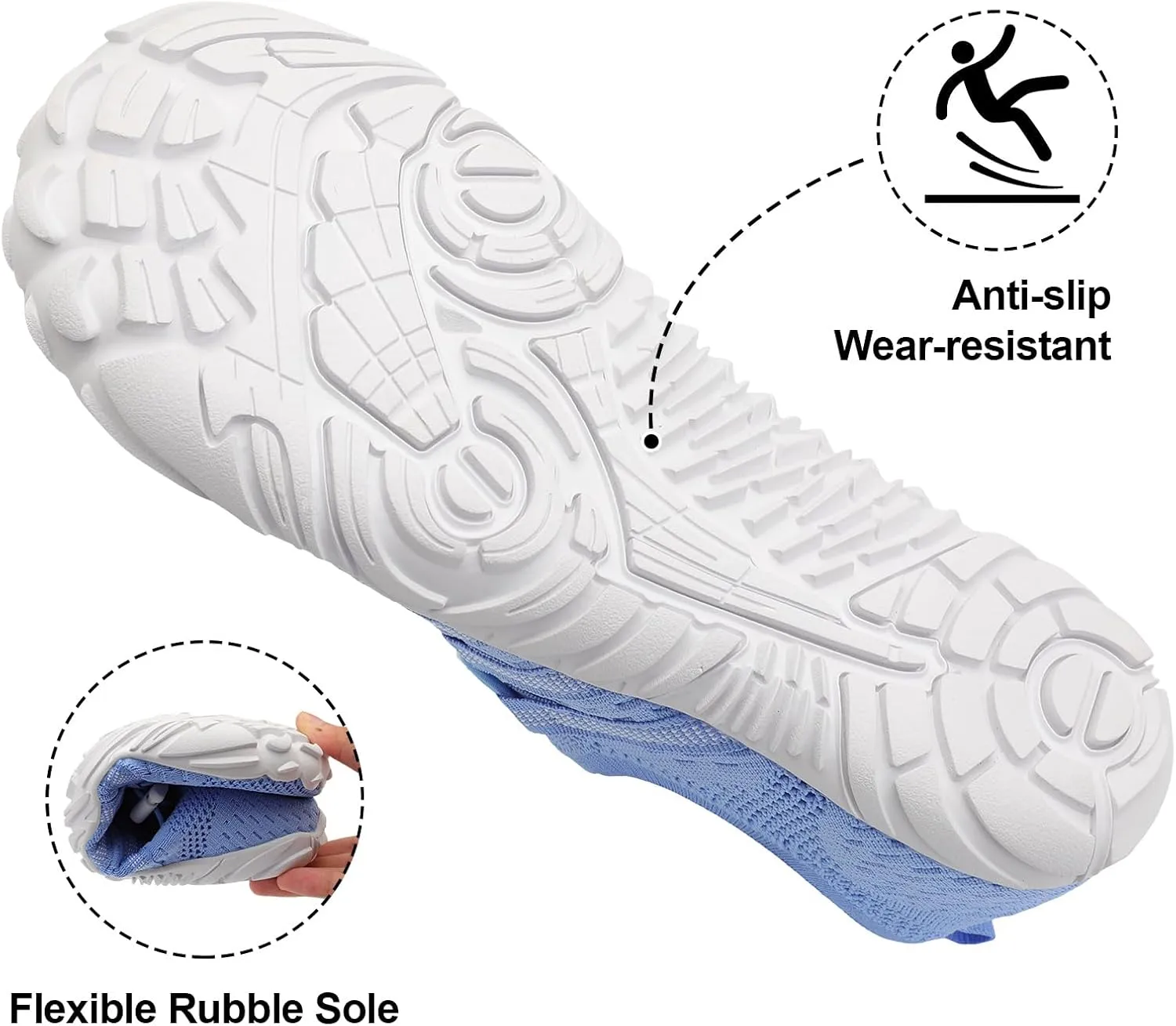 XIHALOOK Athletic Hiking Water Shoes Womens Mens Quick Dry Barefoot for Beach Walking Kayaking Surfing Training