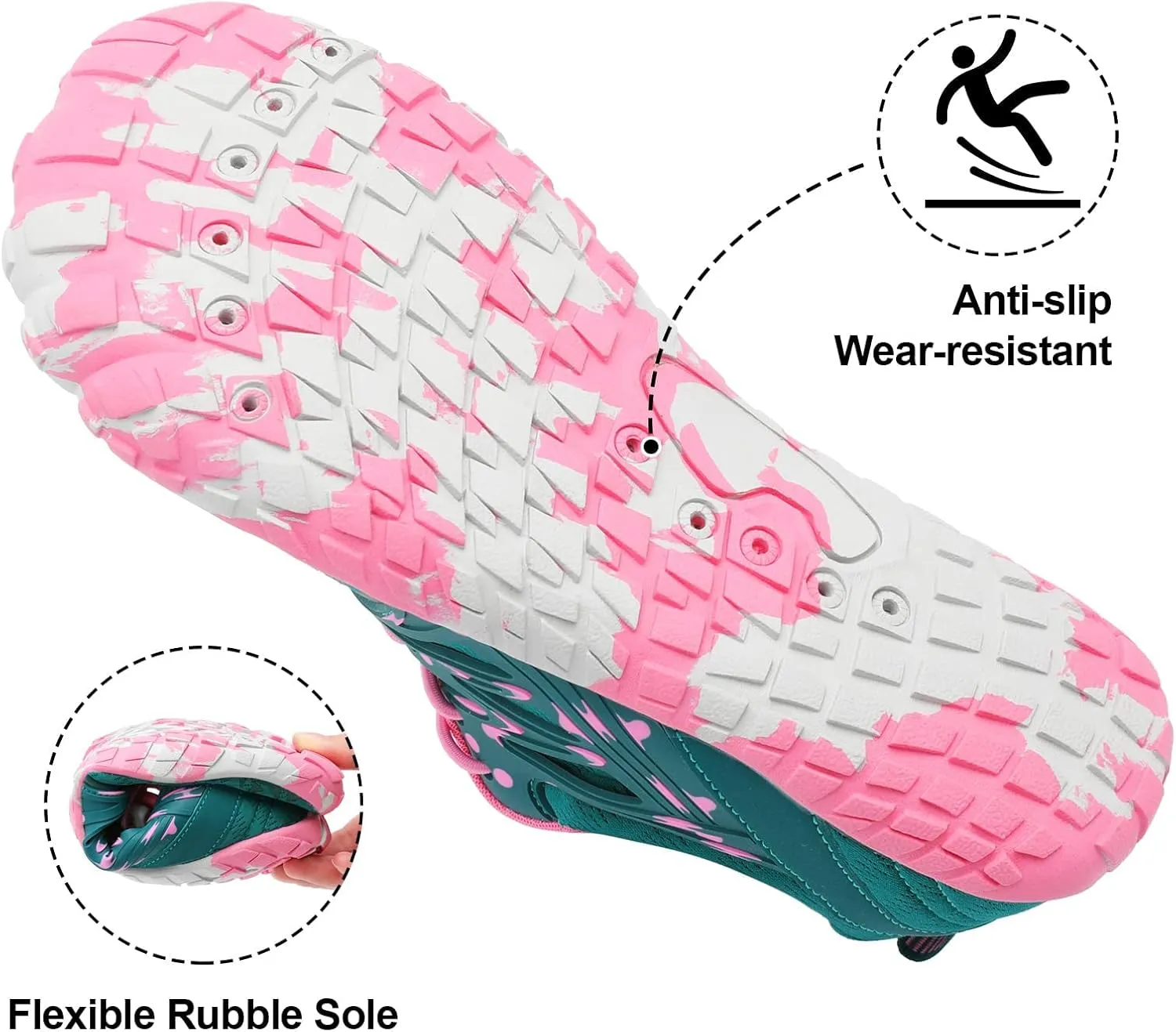 XIHALOOK Athletic Hiking Water Shoes Womens Mens Quick Dry Barefoot for Beach Walking Kayaking Surfing Training