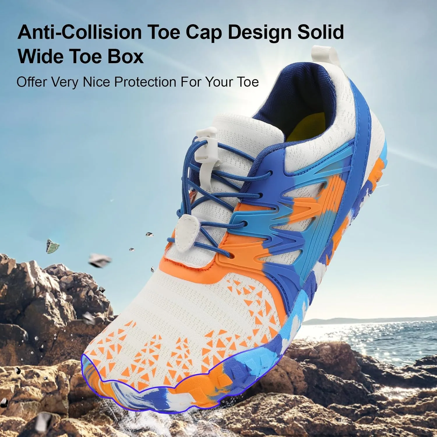 XIHALOOK Athletic Hiking Water Shoes Womens Mens Quick Dry Barefoot for Beach Walking Kayaking Surfing Training