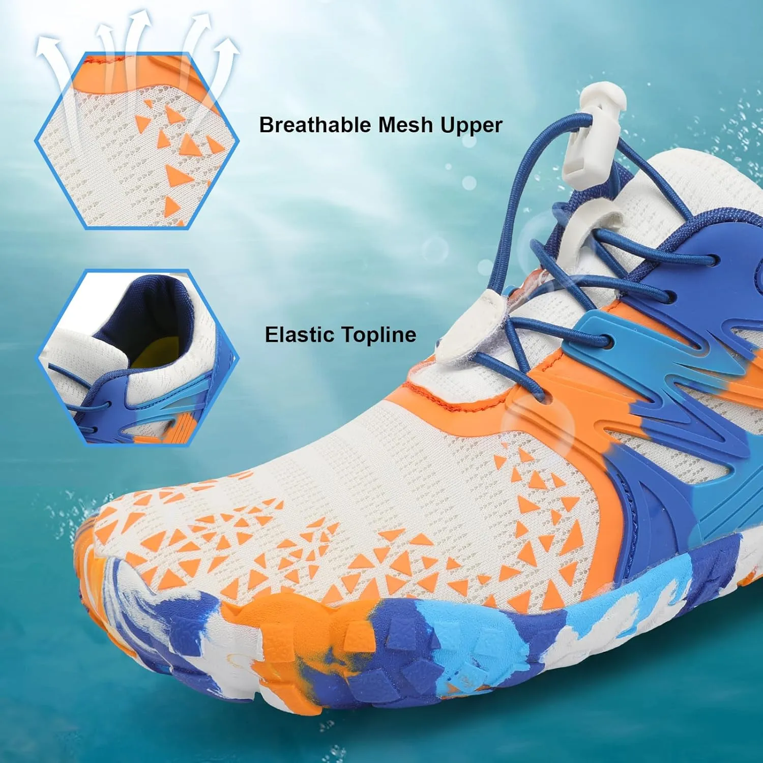 XIHALOOK Athletic Hiking Water Shoes Womens Mens Quick Dry Barefoot for Beach Walking Kayaking Surfing Training
