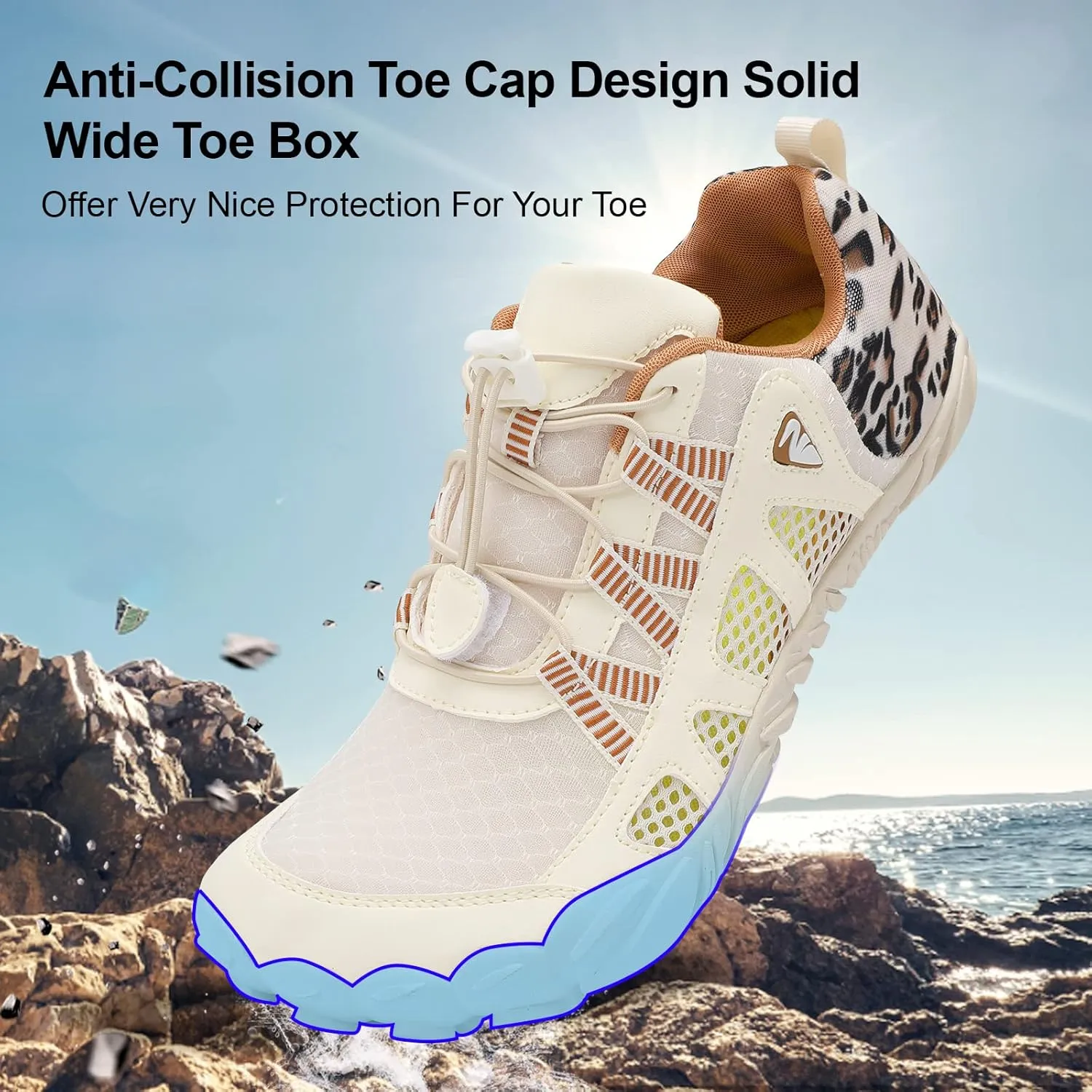 XIHALOOK Athletic Hiking Water Shoes Womens Mens Quick Dry Barefoot for Beach Walking Kayaking Surfing Training