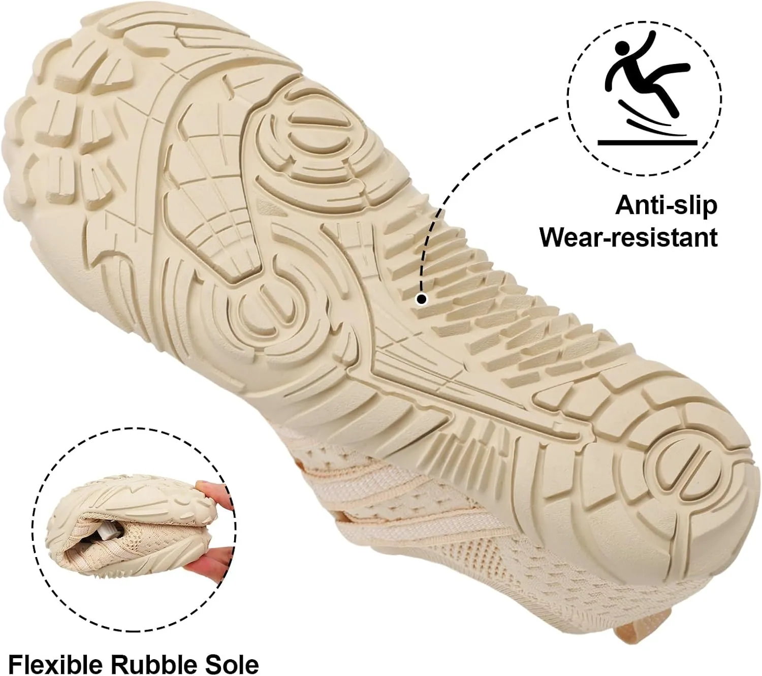 XIHALOOK Athletic Hiking Water Shoes Womens Mens Quick Dry Barefoot for Beach Walking Kayaking Surfing Training
