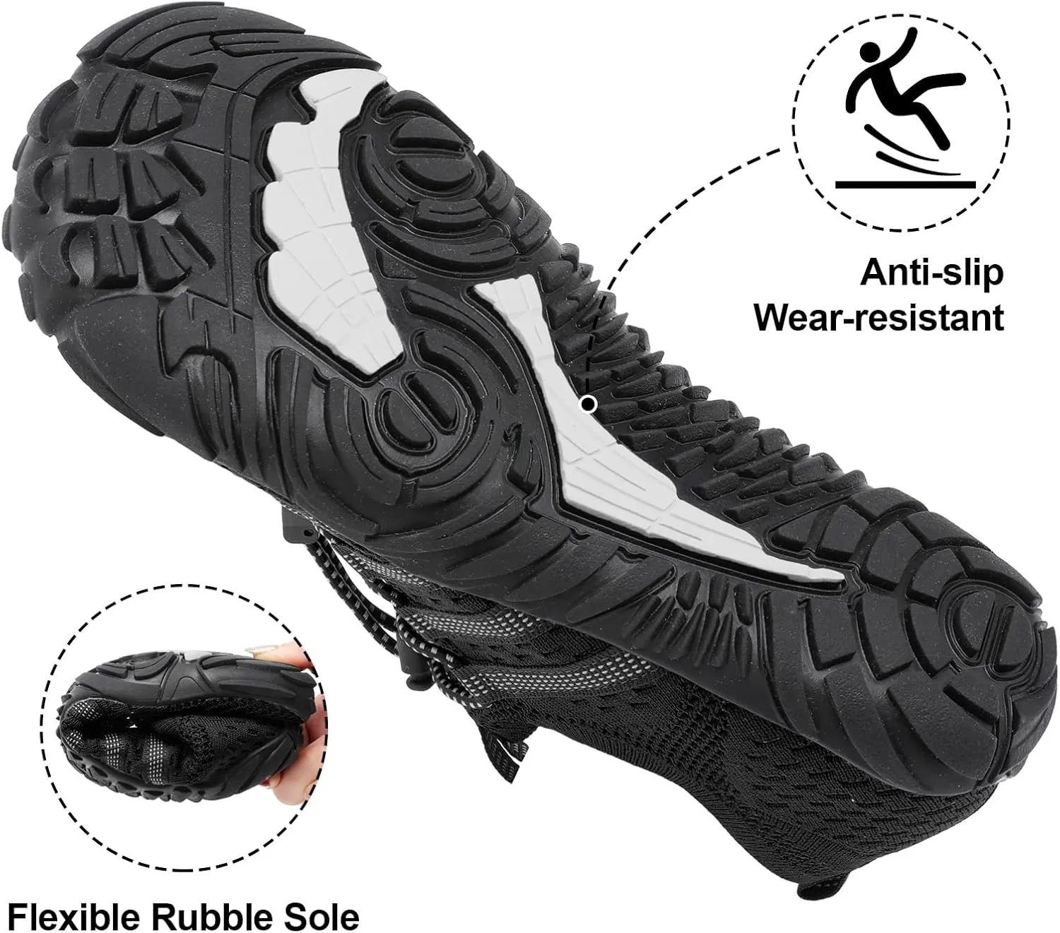 XIHALOOK Athletic Hiking Water Shoes Womens Mens Quick Dry Barefoot for Beach Walking Kayaking Surfing Training