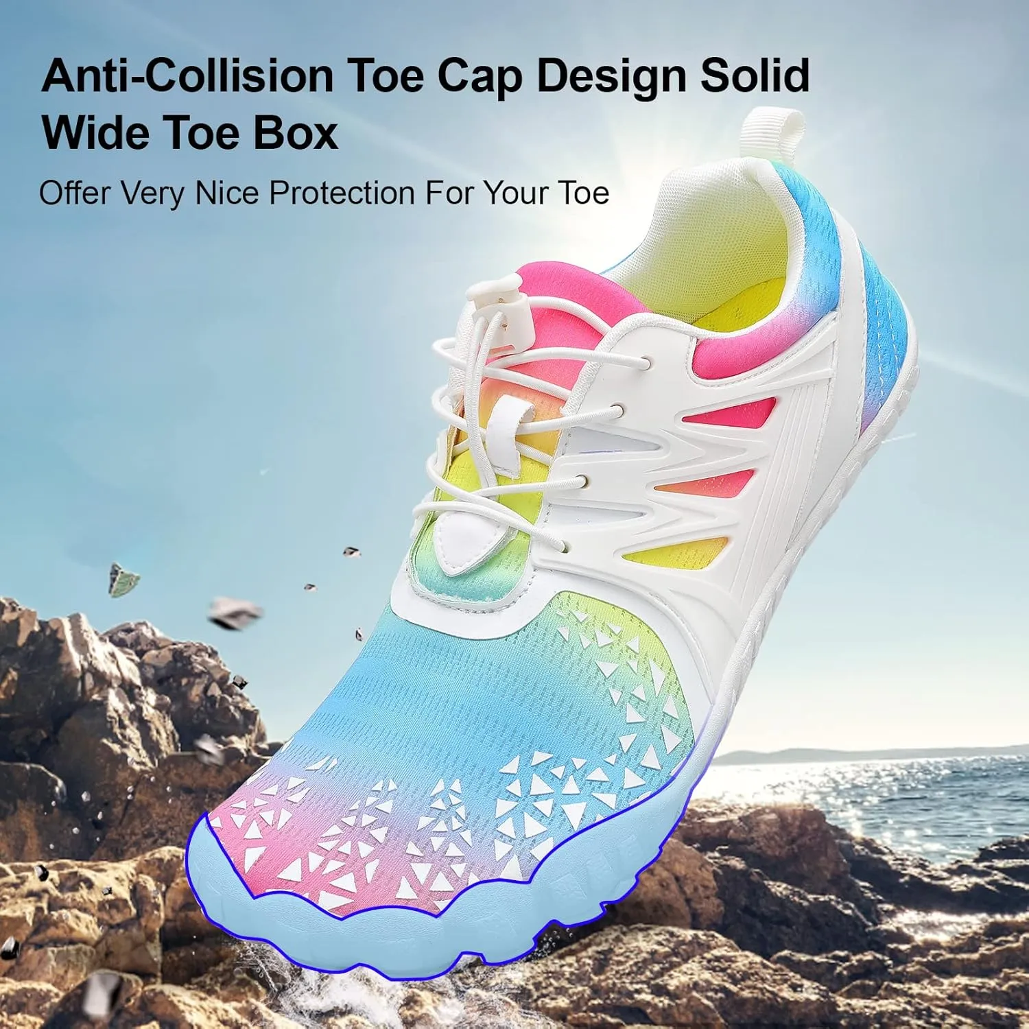 XIHALOOK Athletic Hiking Water Shoes Womens Mens Quick Dry Barefoot for Beach Walking Kayaking Surfing Training