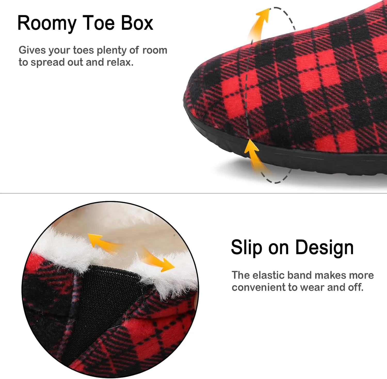 XIHALOOK Womens Mens Fuzzy Slippers Lightweight Closed Back House Shoes Slip on for Indoor Outdoor