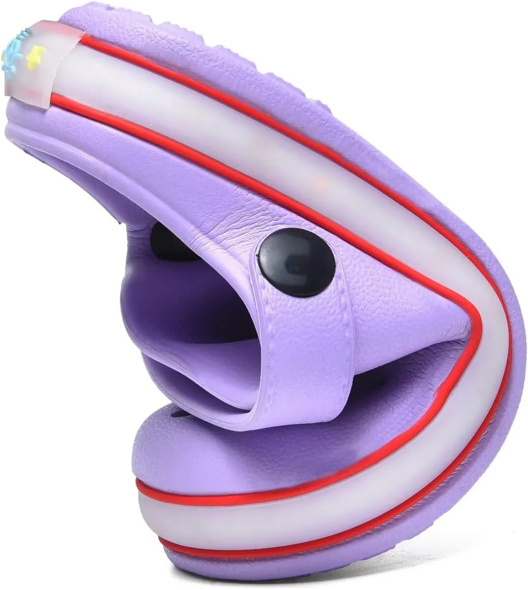XPKWS Toddler Kids Clogs Boys Girls LED Garden Shoes Light up Sandals Slip on Quick Dry Beach Slippers