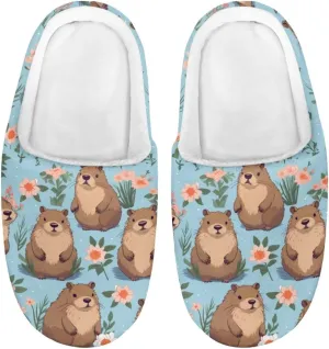 Xpyiqun Kids Slippers Fuzzy House Shoes for Girls Boys Soft Plush Home Slipper Bathroom Spa Shoe 9-14.5