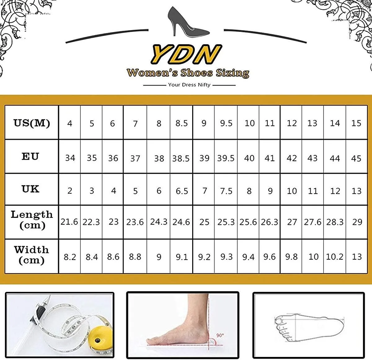 YDN Women Pointed Toe Cone High Heels Slingback Booties Ankle Strap Faux Suede Buckle Party Dress Sandal Size 4-15 US