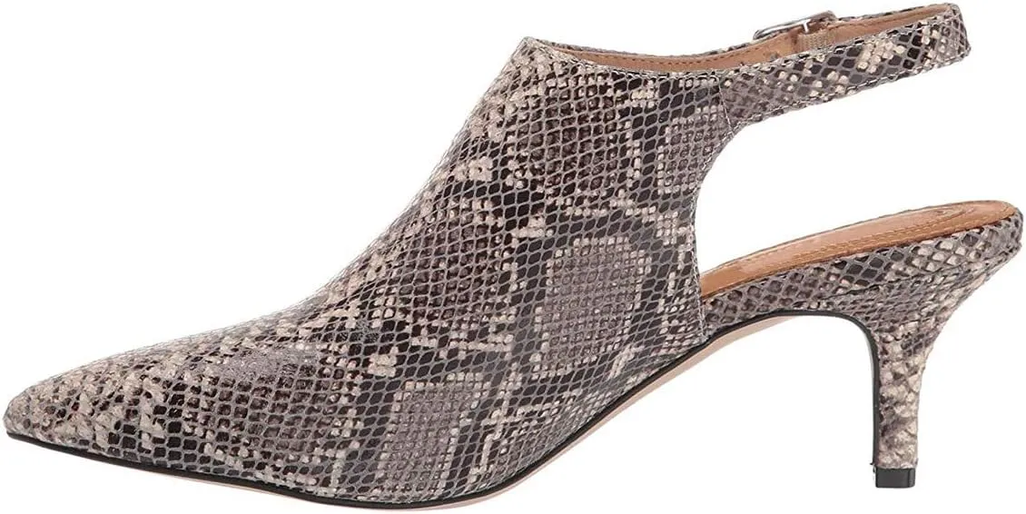 YDN Women Pointed Toe Cone High Heels Slingback Booties Ankle Strap Faux Suede Buckle Party Dress Sandal Size 4-15 US