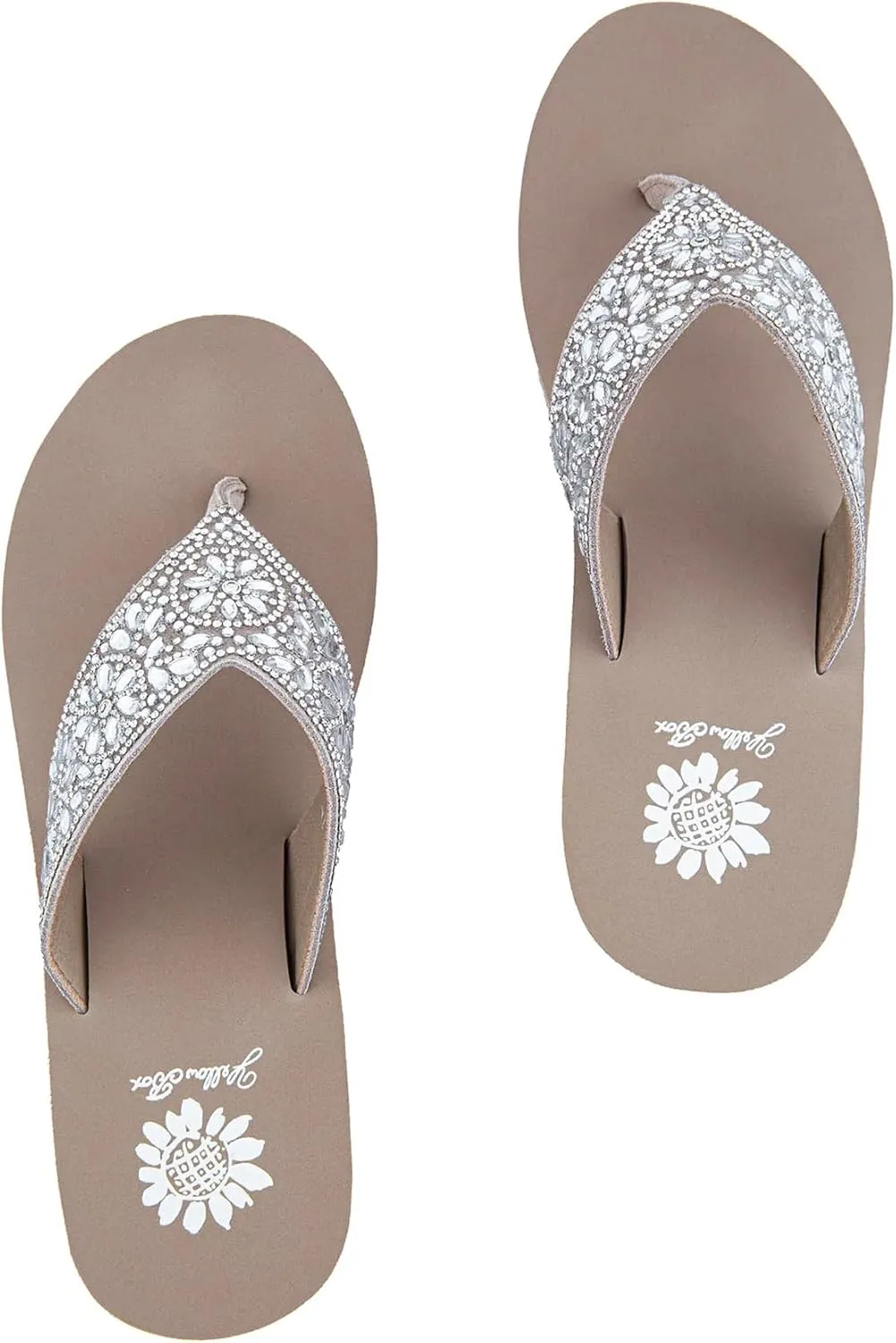 Yellow Box Women's Enola Wedge Sandal, Round Toe, Medium-High 2.5 Inch Heel, 0.75 Inch Platform Comfortable Flip-Flop