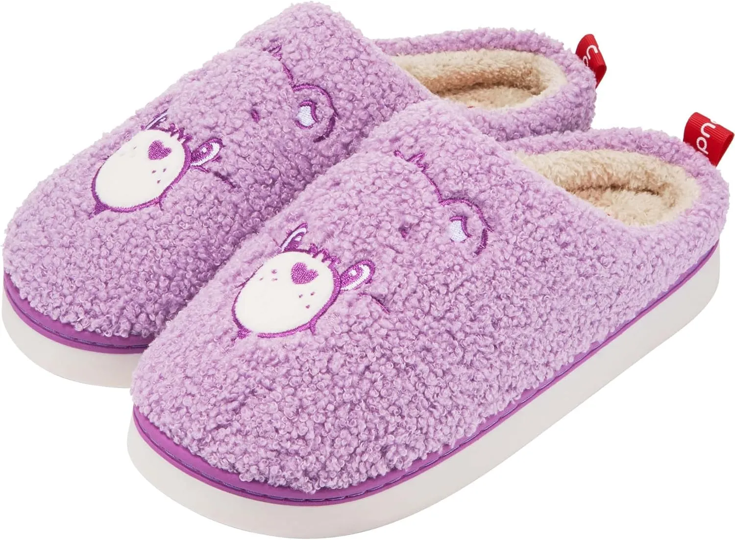YUNGPRIME Care Bears House Slippers Cozy Slip on Fluffy Scuff Shoes for women and men