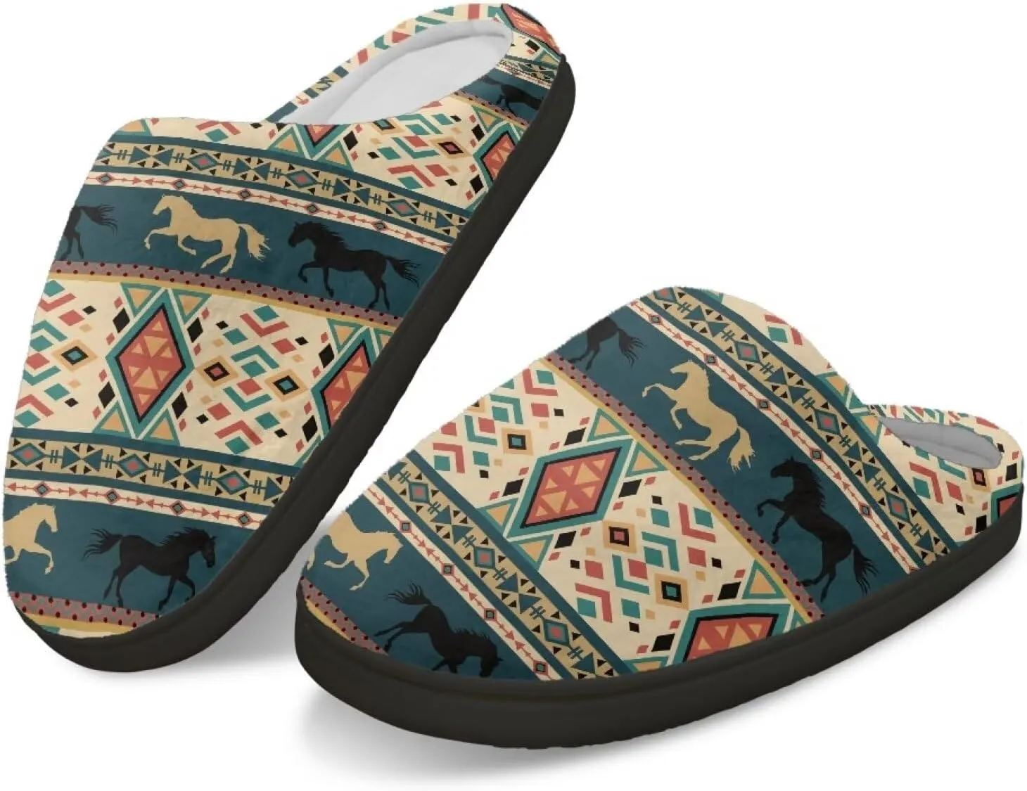 Yzaoxia Slippers for Women Size 5.5-12 Warm Cozy Bedroom Slippers Man Soft Plush House Slippers