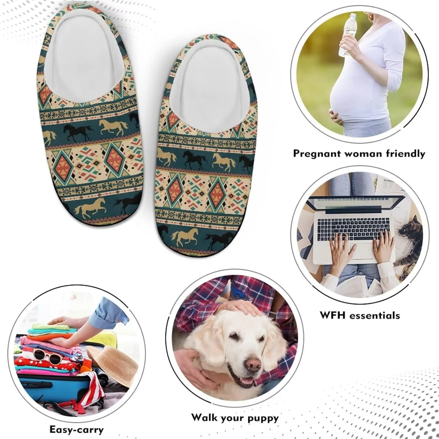 Yzaoxia Slippers for Women Size 5.5-12 Warm Cozy Bedroom Slippers Man Soft Plush House Slippers
