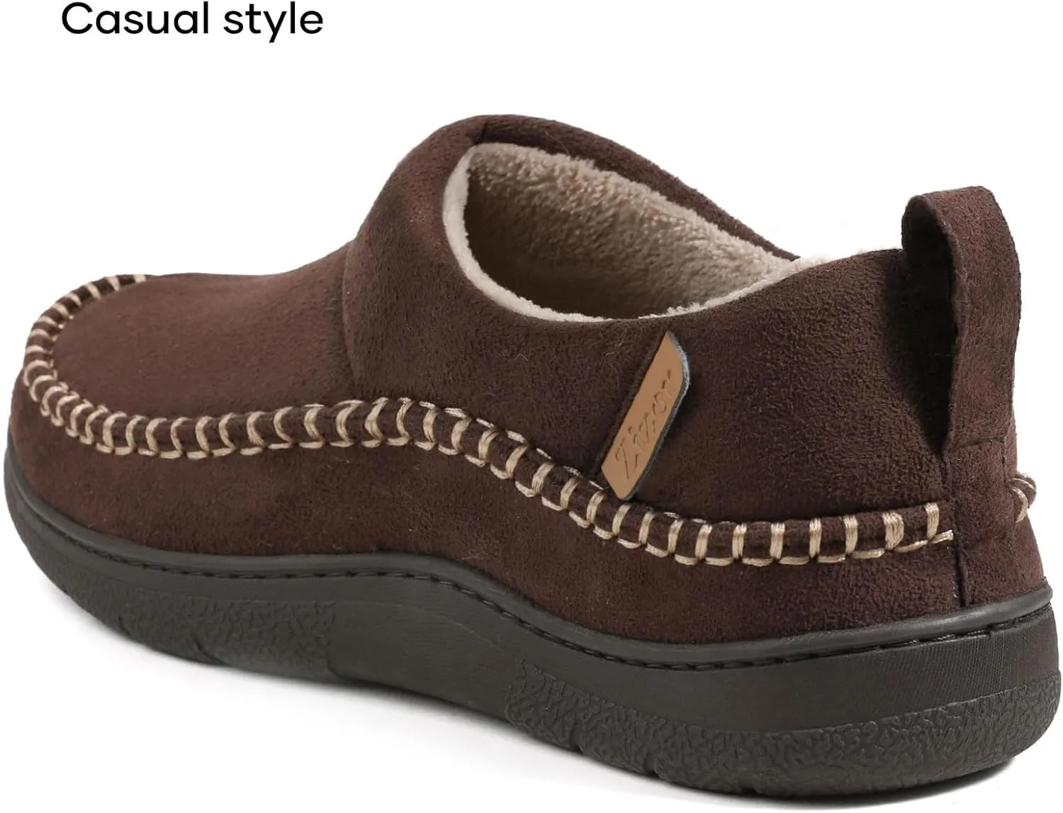Zizor Men's Doyle Memory Foam Moccasin House Shoes Slippers