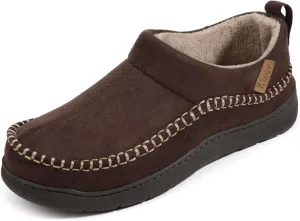 Zizor Men's Doyle Memory Foam Moccasin House Shoes Slippers