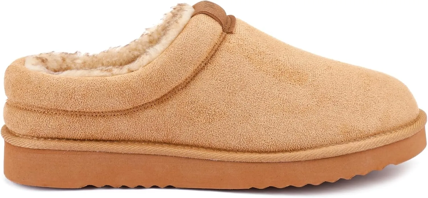 Zizor Men’s Vallarta Plush Suede Clog Slippers