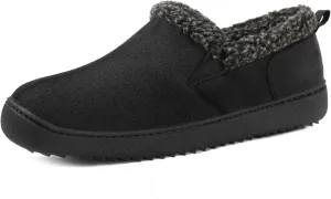 Zizor Men’s Zermatt Plush Suede House Slippers Memory Foam