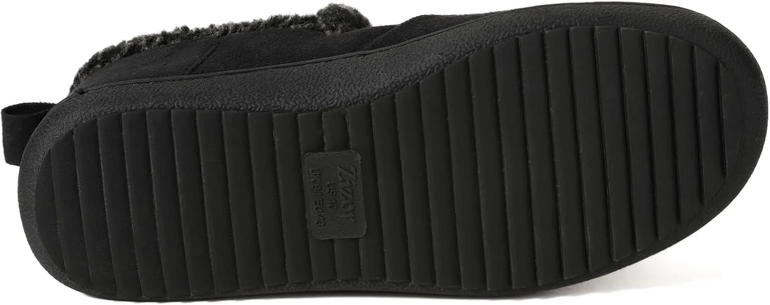 Zizor Men’s Zermatt Plush Suede House Slippers Memory Foam