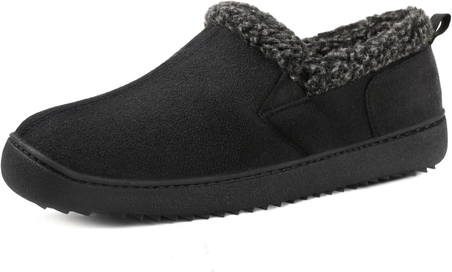 Zizor Men’s Zermatt Plush Suede House Slippers Memory Foam