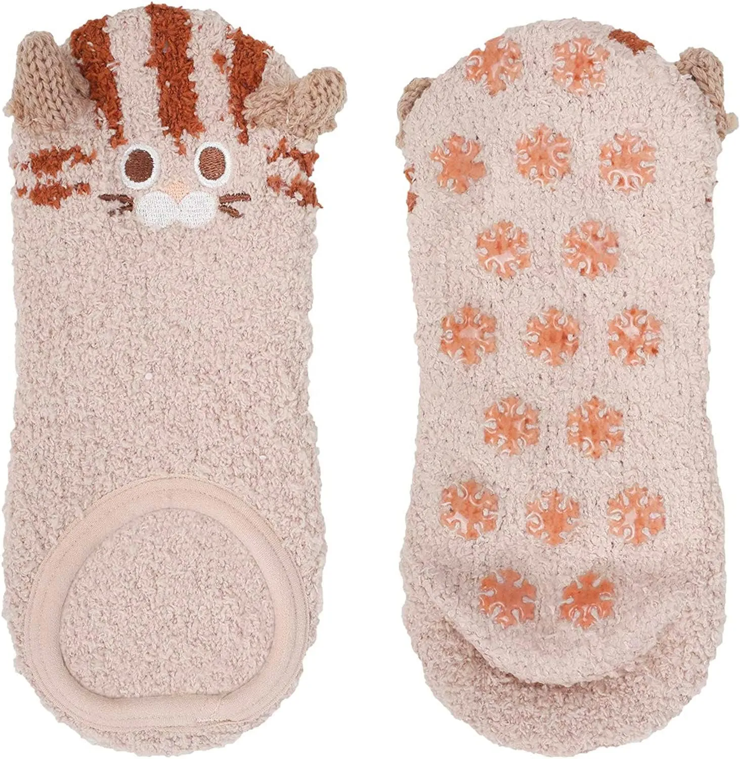 Zmart Fuzzy Anti-Slip Socks for Women Girls Non Slip Slipper Socks with Grippers