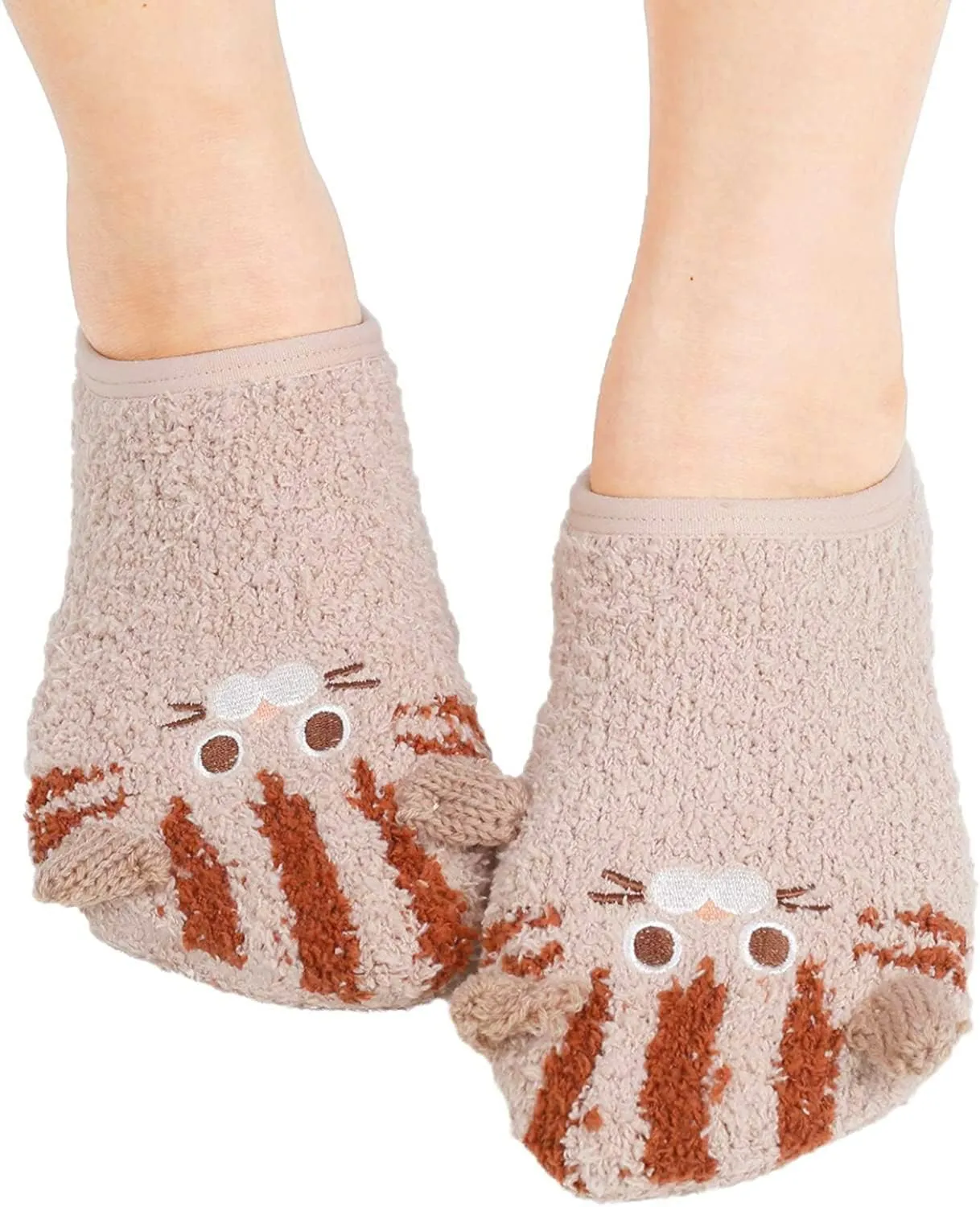 Zmart Fuzzy Anti-Slip Socks for Women Girls Non Slip Slipper Socks with Grippers