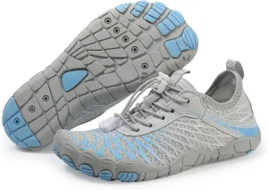 ZWRXW Barefoot Shoes Kids Boys Girls Toddler Shoes Wide Toe Box and Quick-Dry Sand Toddler Breathable Sneakers Tennis Non-Slip Hiking Footwear Comfort Anti-Slip Walking Sneakers